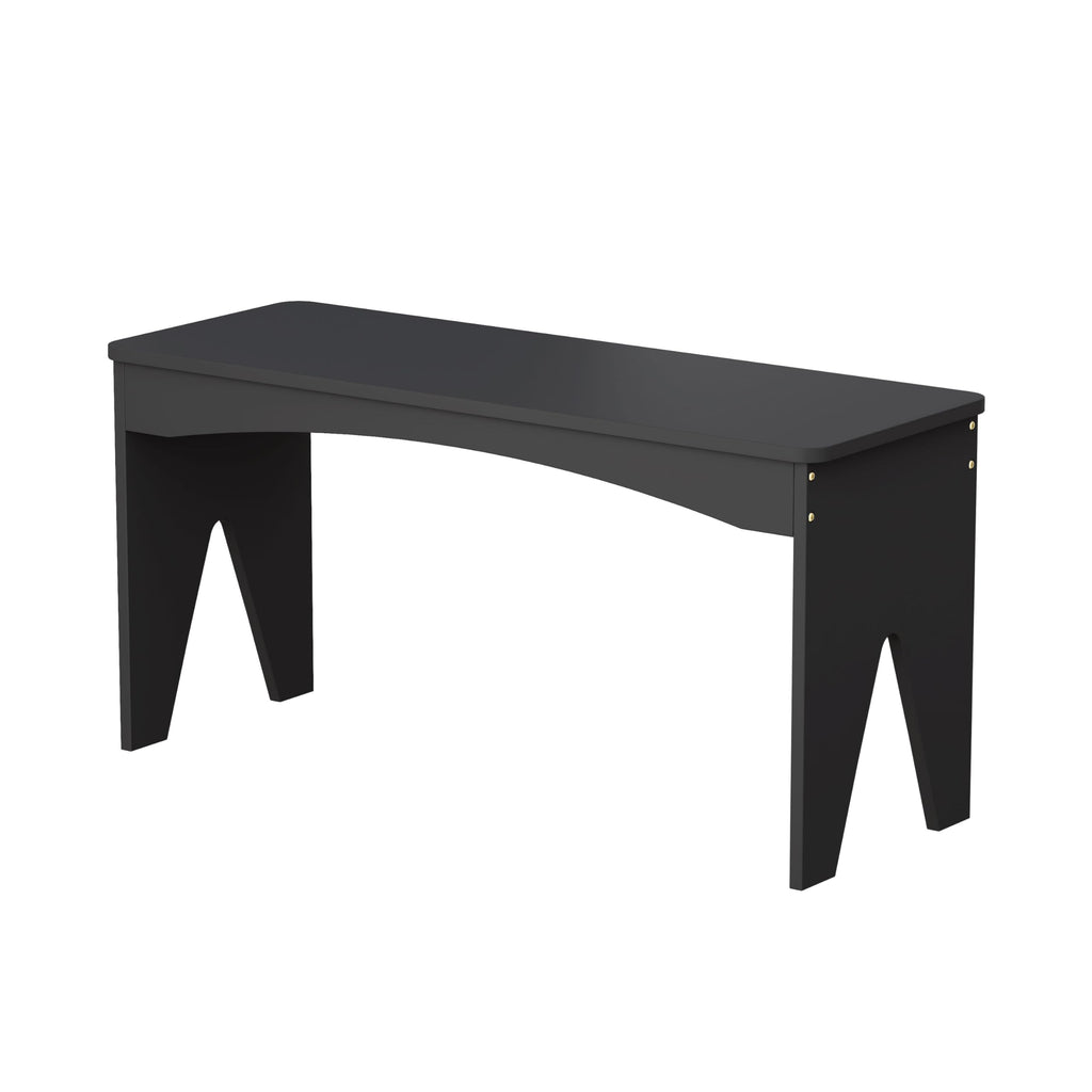 APRTAT Bamboo 35.4" Dining Room Bench, Modern Farmhouse Kitchen Table Bench, Long Indoor Bench Seat for Entryway, Living Room, Bedroom, Hallway - White