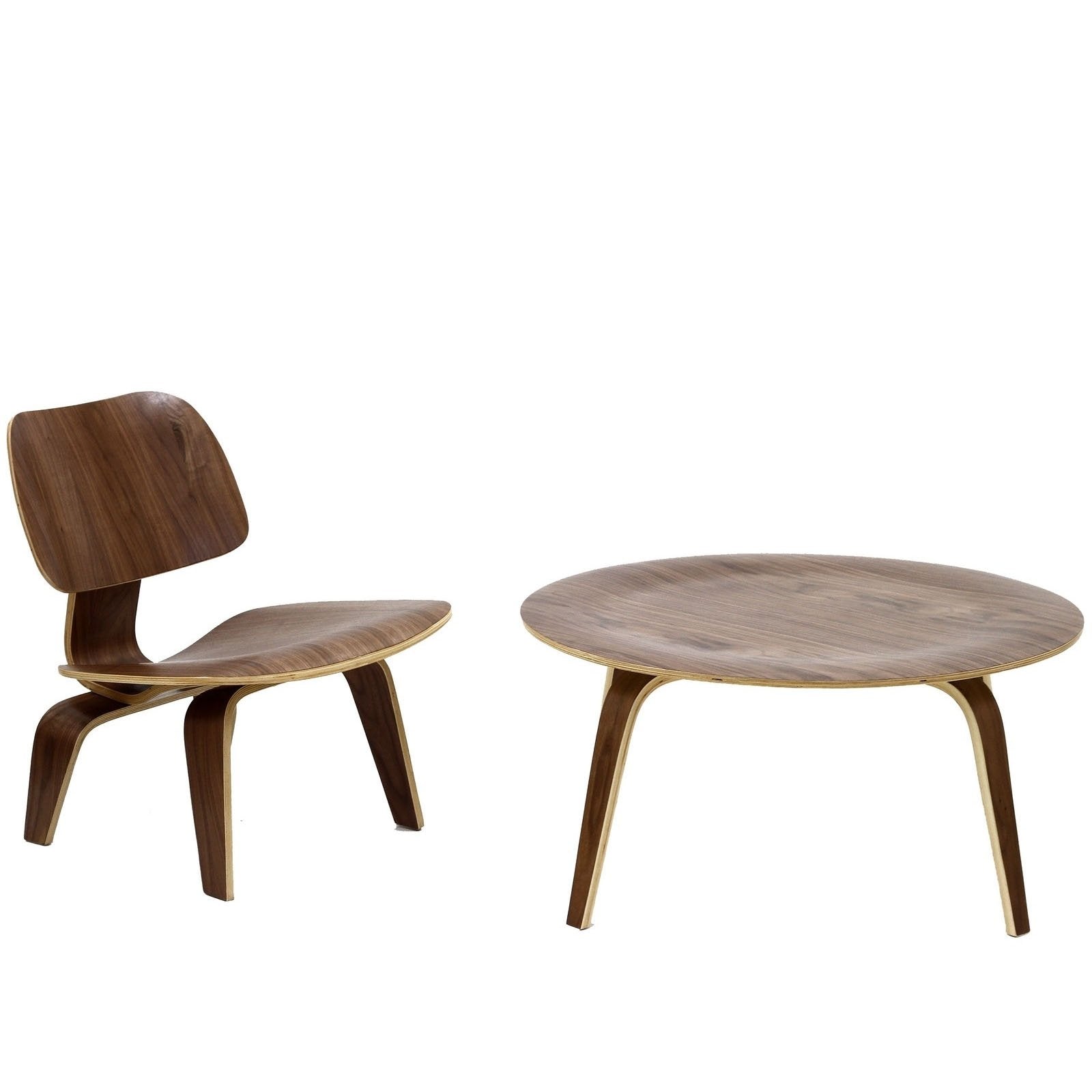 Modway Fathom Mid-Century Modern Molded Plywood Kitchen and Dining Room Chair in Natural